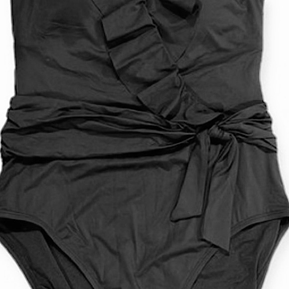 Bleu Rod Beattie Surplice Ruffle One Piece - Picture 7 of 16